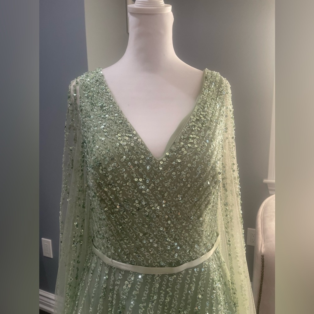 Sage Beautiful prom dress